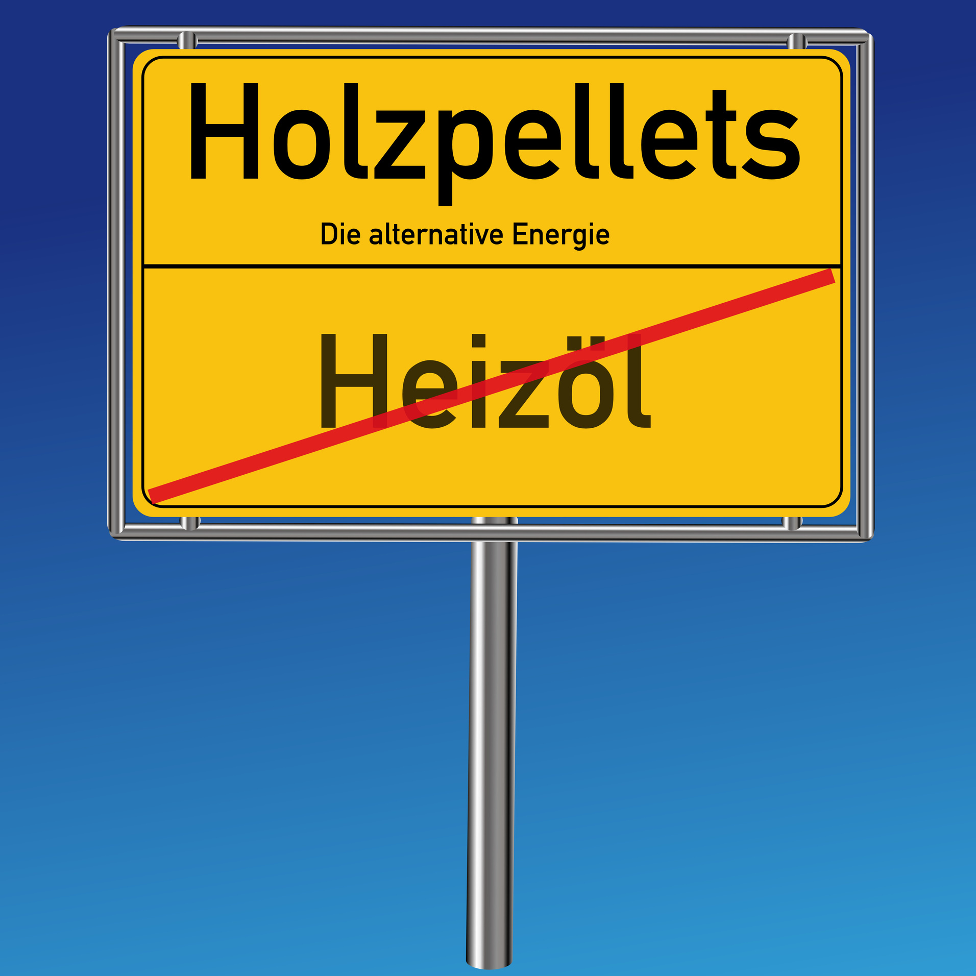Stop Heiz�l - nimm Holzpellets